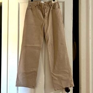Abercrombie and Fitch Light Brown Denim Jean - NWT